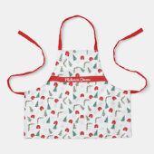 Gepersonaliseerde rustieke kerststal schort (Voorkant)