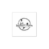 Gepersonaliseerde rustieke Kip Naam ei Rubberstempel (Afrduk)