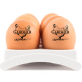 Gepersonaliseerde rustieke kip naam ei rubberstempel