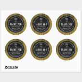 Gepersonaliseerde rustieke Mason Jar bruiloft Stic Ronde Sticker (Vel)