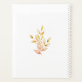 Gepersonaliseerde rustieke Waterverf Planner (Achterkant)