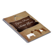 Gepersonaliseerde Rustige Boerderij gebarentaal Notitieboek (Rechterzijde)