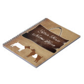 Gepersonaliseerde Rustige Boerderij gebarentaal Notitieboek (Linkerzijde)