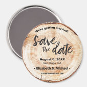 Gepersonaliseerde Rustige bruiloft snijd de datum Magneet (Voorkant / Achterkant)