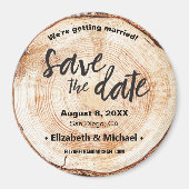 Gepersonaliseerde Rustige bruiloft snijd de datum Magneet (Voorkant)