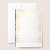 Gepersonaliseerde rustige paarse rozen folie kaarten (Met envelop)