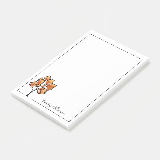 Gepersonaliseerde Rustige Valle Kleuren Boom Post-it® Notes (Schuin)