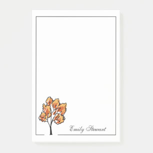Gepersonaliseerde Rustige Valle Kleuren Boom Post-it® Notes
