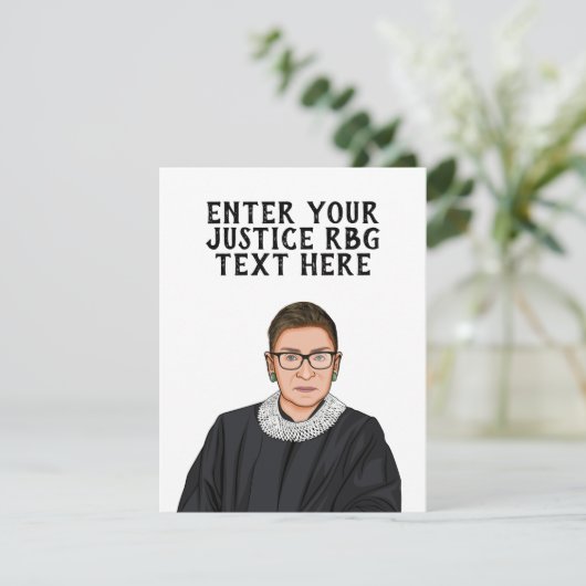 GEPERSONALISEERDE RUTH BADER GINSBURG KAART (Staand voorkant)