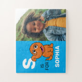 Gepersonaliseerde S is voor Snuffleupagus | Foto Legpuzzel (Verticaal)
