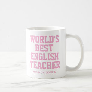 Gepersonaliseerde 's werelds beste leraar Engels Koffiemok