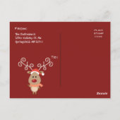 Gepersonaliseerde Sa-weet-Feestdagen Briefkaart (Achterkant)