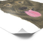 Gepersonaliseerde Sable Shepherd Art Foto Afdruk (Hoek)