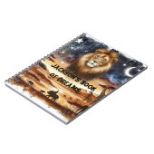 Gepersonaliseerde Safari Dream Journal Notitieboek (Linkerzijde)