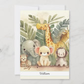 Gepersonaliseerde Safari-Oerwouden Feestdagenkaart (Voorkant)