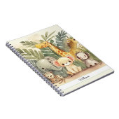 Gepersonaliseerde Safari-Oerwouden Notitieboek (Rechterzijde)