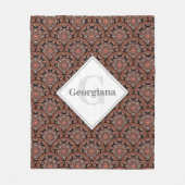 Gepersonaliseerde Safari Sunset Bohemian Mandala S Fleece Deken (Voorkant)