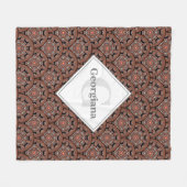 Gepersonaliseerde Safari Sunset Bohemian Mandala S Fleece Deken (Voorkant (Horizontaal))