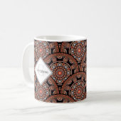 Gepersonaliseerde Safari Sunset Bohemian Mandala S Koffiemok (Voorkant links)