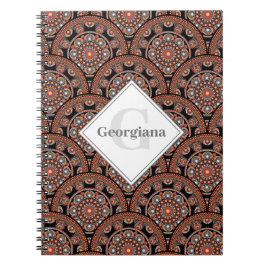 Gepersonaliseerde Safari Sunset Bohemian Mandala S Notitieboek