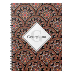 Gepersonaliseerde Safari Sunset Bohemian Mandala S Notitieboek