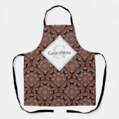 Gepersonaliseerde Safari Sunset Bohemian Mandala S Schort (Voorkant)