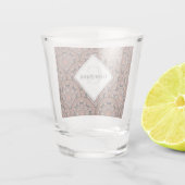 Gepersonaliseerde Safari Sunset Bohemian Mandala S Shot Glas (Achterkant)