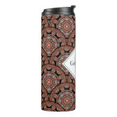 Gepersonaliseerde Safari Sunset Bohemian Mandala S Thermosbeker (Gedraaid links)