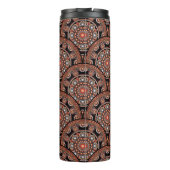 Gepersonaliseerde Safari Sunset Bohemian Mandala S Thermosbeker (Achterkant)