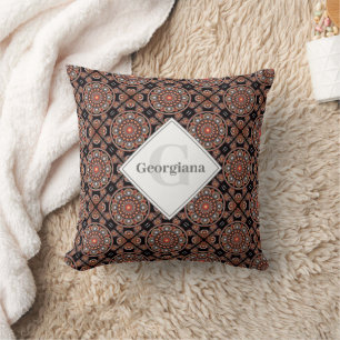 Gepersonaliseerde Safari Sunset Bohemian Mandala T Kussen