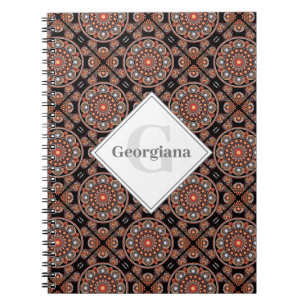 Gepersonaliseerde Safari Sunset Bohemian Mandala T Notitieboek