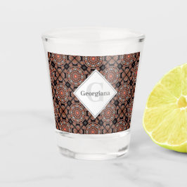Gepersonaliseerde Safari Sunset Bohemian Mandala T Shot Glas