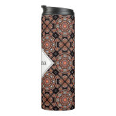 Gepersonaliseerde Safari Sunset Bohemian Mandala T Thermosbeker (Geroteerd rechts)