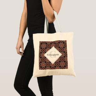 Gepersonaliseerde Safari Sunset Bohemian Mandala T Tote Bag