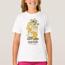 Gepersonaliseerde Safari Verjaardag Tshirt voor Zu
