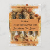 Gepersonaliseerde Saffron Black Script Recept Exch Briefkaart (Voorkant)