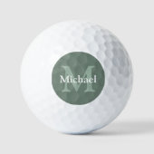 Gepersonaliseerde Sage Green Golfballen (Voorkant)