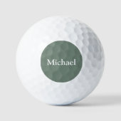 Gepersonaliseerde Sage Green Golfballen (Voorkant)
