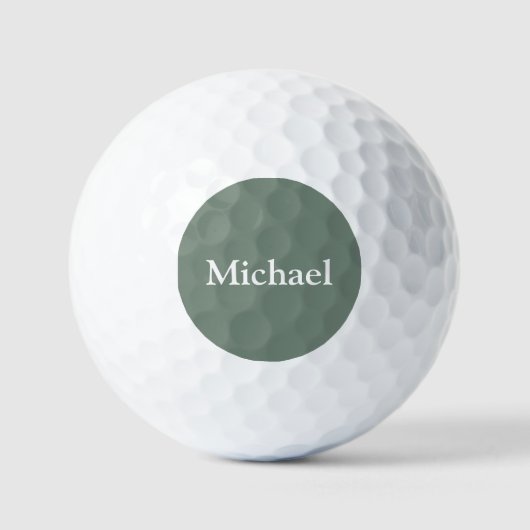 Gepersonaliseerde Sage Green Golfballen (Voorkant)