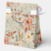 Gepersonaliseerde Sage Green Wildflower Baby showe Bedankdoosjes (Achterkant)