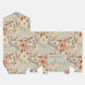 Gepersonaliseerde Sage Green Wildflower Baby showe Bedankdoosjes (Ongevouwen)