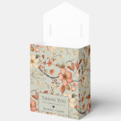 Gepersonaliseerde Sage Green Wildflower Baby showe Bedankdoosjes (Open)