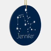 Gepersonaliseerde Sagittarius Constellation Orname Keramisch Ornament (Rechts)
