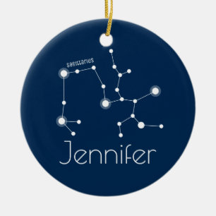Gepersonaliseerde Sagittarius Constellation Orname Keramisch Ornament