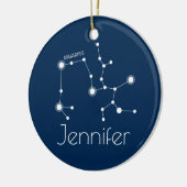 Gepersonaliseerde Sagittarius Constellation Orname Keramisch Ornament (Links)