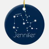 Gepersonaliseerde Sagittarius Constellation Orname Keramisch Ornament (Achterkant)