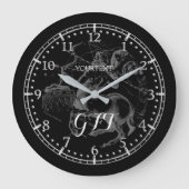 Gepersonaliseerde Sagittarius Constellation Zodiac Grote Klok (Voorkant)