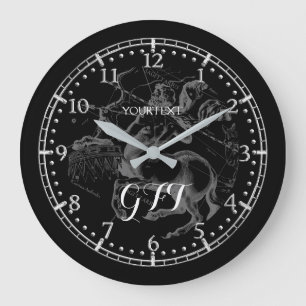 Gepersonaliseerde Sagittarius Constellation Zodiac Grote Klok