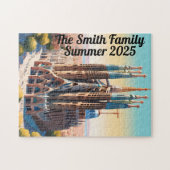 Gepersonaliseerde Sagrada Familia-puzzel Legpuzzel (Horizontaal)