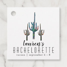 Gepersonaliseerde Saguaro Cactus Bachelorette Bedankjes Labels